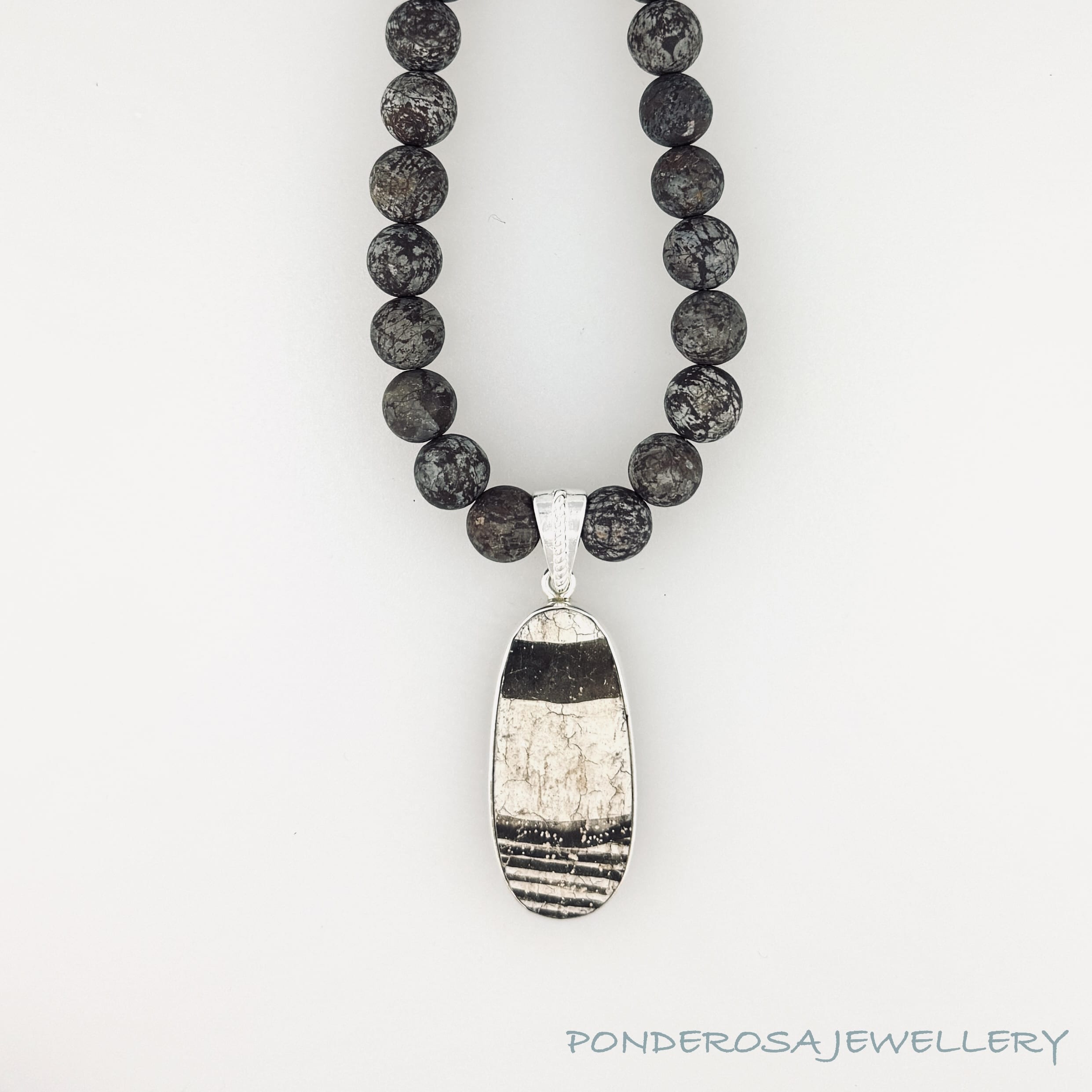 Pottery Shard Pendant - (Anasazi - Pueblo Grey)