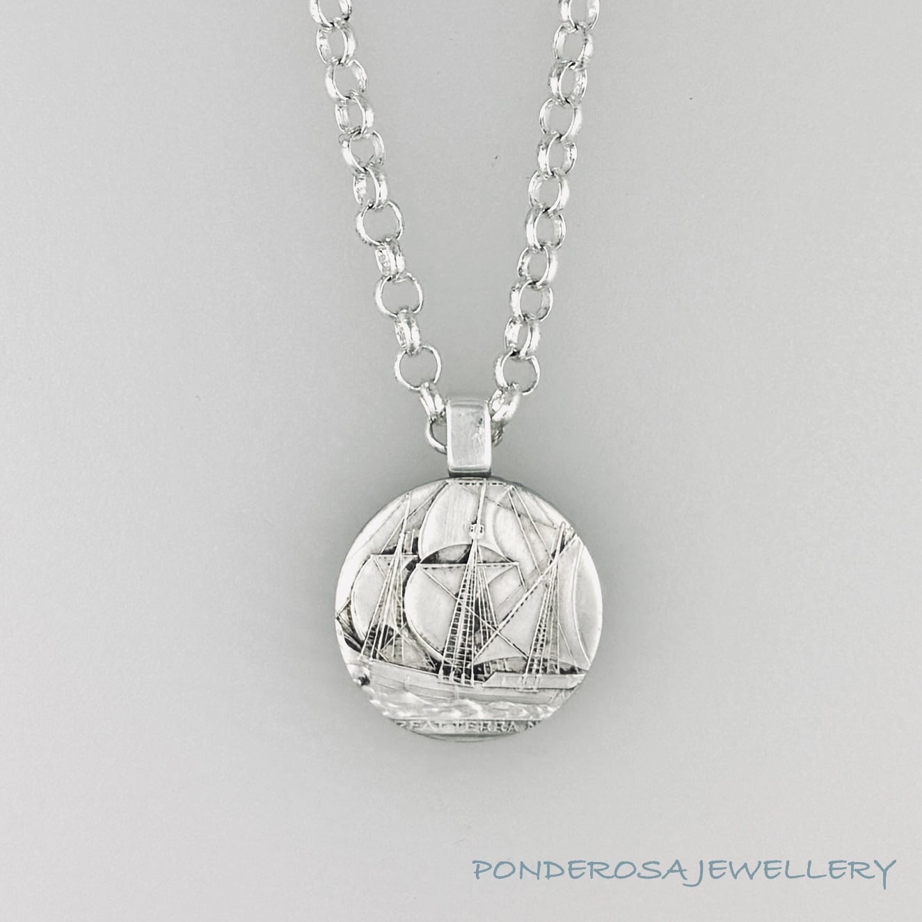 Silver Coin Necklace - (1949)