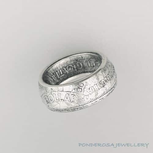 Coin Ring - Canada Silver Dollar (1958 British Columbia)