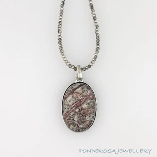 Oval Jasper Stone Pendant