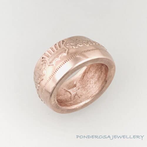 Bright Copper Coin Ring - (Challenge )