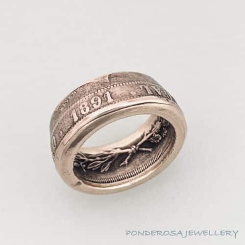 Portgale Coin Ring - Portugal (20 Reis - 1891)