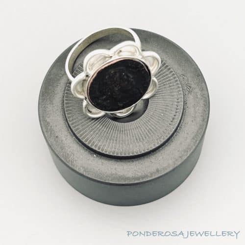 RC 2 Bronze Roman Coin Ring - (Steps)